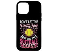 Don't Let The Pretty Face Fool You I'm A Softball Beast Coque pour iPhone 12 Mini