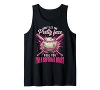 Don't Let The Pretty Face Fool You I'm A Softball Beast Débardeur