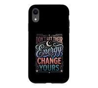 Don't Let Their Energy Change Yours Protection de la Paix Coque pour iPhone XR