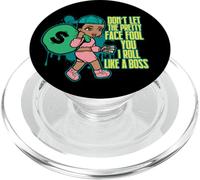 Don't Let This Pretty Face trool You I Roll Like a Boss Sista PopSockets PopGrip pour MagSafe