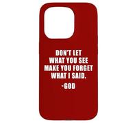 Don't Let What You See: Men & Women Christian Faith Reminder Coque pour iPhone 15 Pro