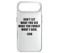 Don't Let What You See: Men & Women Christian Faith Reminder Coque pour iPhone Air