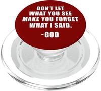 Don't Let What You See: Men & Women Christian Faith Reminder PopSockets PopGrip pour MagSafe