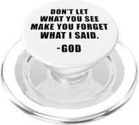 Don't Let What You See: Men & Women Christian Faith Reminder PopSockets PopGrip pour MagSafe