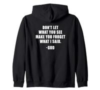 Don't Let What You See: Men & Women Christian Faith Reminder Sweat à Capuche