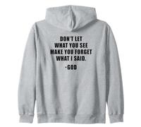 Don't Let What You See: Men & Women Christian Faith Reminder Sweat à Capuche