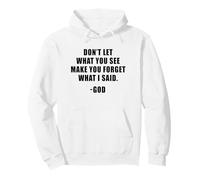 Don't Let What You See: Men & Women Christian Faith Reminder Sweat à Capuche