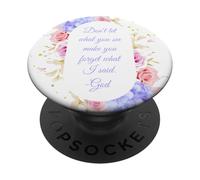 Don't Let What You See - Women Girls Floral Christian Faith PopSockets PopGrip Adhésif