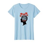 Don't Like You Voices in My Head Art de la santé mentale T-Shirt, Femme, Bleu Céleste, XL