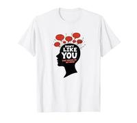 Don't Like You Voices in My Head Art de la santé mentale T-Shirt, Homme, Blanc, 4XL