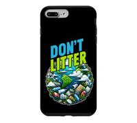 Don't Litter Anti-déchets sans Environnement Poubelle Anti-litière Coque pour iPhone 7 Plus/8 Plus