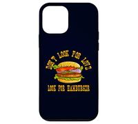 Don't Look for Love Look for Hamburger Lover Design Coque pour iPhone 12 Mini