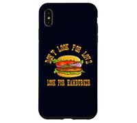 Don't Look for Love Look for Hamburger Lover Design Coque pour iPhone XS Max