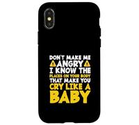 Don't Make Me Angry Drôle Physical Therapist PT Therapy Coque pour iPhone X/XS