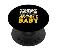 Don't Make Me Angry Drôle Physical Therapist PT Therapy PopSockets PopGrip Adhésif
