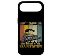 Don't Make Me Drop Train Lovers Travel Station Railroad Coque pour iPhone Air