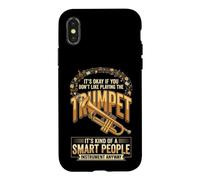 Don't Make Me Empty My Spit Valve on You Funny Trumpet Coque pour iPhone X/XS