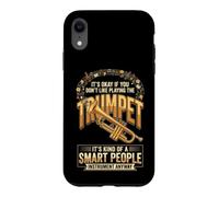 Don't Make Me Empty My Spit Valve on You Funny Trumpet Coque pour iPhone XR