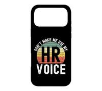 Don't Make me Use My HR Voice Funny HR Retro Sunset Blague Coque pour iPhone 17 Pro Max