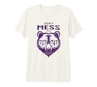 Don't Mess with Mama Bear Funny Mother's Day Women Mom T-Shirt Haut de Gamme