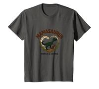 Don't Mess with Mamasaurus - Dinosaure Fierce Mom T-Shirt, Enfant, Asphalte, 8 Ans