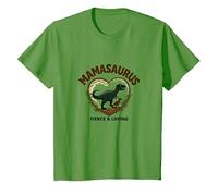 Don't Mess with Mamasaurus - Dinosaure Fierce Mom T-Shirt, Enfant, Herbe, 12 Ans