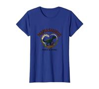 Don't Mess with Mamasaurus - Dinosaure Fierce Mom T-Shirt, Femme, Bleu Royal, XL