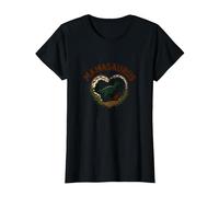 Don't Mess with Mamasaurus - Dinosaure Fierce Mom T-Shirt, Femme, Noir, S