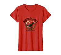 Don't Mess with Mamasaurus - Dinosaure Fierce Mom T-Shirt, Femme, Rouge, 3XL