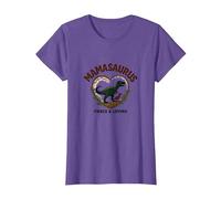 Don't Mess with Mamasaurus - Dinosaure Fierce Mom T-Shirt, Femme, Violet chiné, S