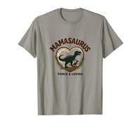Don't Mess with Mamasaurus - Dinosaure Fierce Mom T-Shirt, Homme, Ardoise, XL