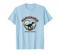 Don't Mess with Mamasaurus - Dinosaure Fierce Mom T-Shirt, Homme, Bleu Céleste, L