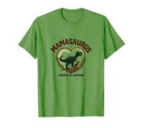Don't Mess with Mamasaurus - Dinosaure Fierce Mom T-Shirt, Homme, Herbe, S