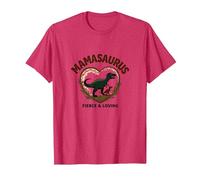 Don't Mess with Mamasaurus - Dinosaure Fierce Mom T-Shirt, Homme, Rouge Chiné, XXL