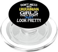 Dont Mess with Pretty Ukrainian Girls Citation drôle Ukraine PopSockets PopGrip pour MagSafe