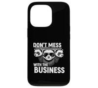 Don't Mess with The Business Funny Ferret Group Pun Coque pour iPhone 13 Pro