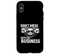Don't Mess with The Business Funny Ferret Group Pun Coque pour iPhone X/XS