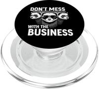 Don't Mess with The Business Funny Ferret Group Pun PopSockets PopGrip pour MagSafe