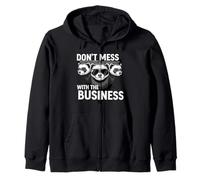 Don't Mess with The Business Funny Ferret Group Pun Sweat à Capuche