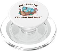 Don't Mind Me I'll Just Hop on par Cute Frog Nature Design PopSockets PopGrip pour MagSafe