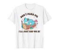 Don't Mind Me I'll Just Hop on par Cute Frog Nature Design T-Shirt