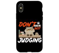 Don't Mind me Just Judging Coque pour iPhone X/XS