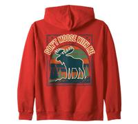 Dont Moose with Me Forest Wildlife Humour Sweat à Capuche