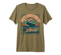 Dont Moose with Me Forest Wildlife Humour T-Shirt Haut de Gamme