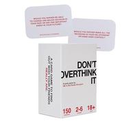 Don't Overthink It Conversation Card Game by We're Not Really Strangers | 150 cartes de démarrage de conversation, Apprenez à connaître votre jeu pour les amis, les couples, les soirées de jeu