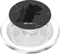 Don't Pet Pitbull Détresse Cracked Art - Dark Street Tattoo PopSockets PopGrip pour MagSafe