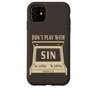 Don't Play with Sin - Retro Arcade Game Christian Gospel Coque pour iPhone 11