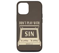 Don't Play with Sin - Retro Arcade Game Christian Gospel Coque pour iPhone 12/12 Pro