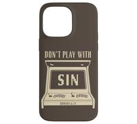 Don't Play with Sin - Retro Arcade Game Christian Gospel Coque pour iPhone 14 Pro Max