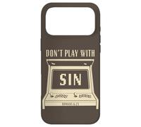 Don't Play with Sin - Retro Arcade Game Christian Gospel Coque pour iPhone 17 Pro Max